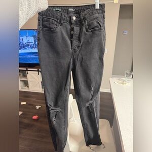 Wild Fable Black Distressed Boyfriend Jeans